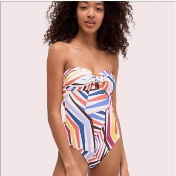 Kate Spade (NEW) Strapless One Piece Swimsuit - Picture 1 of 12